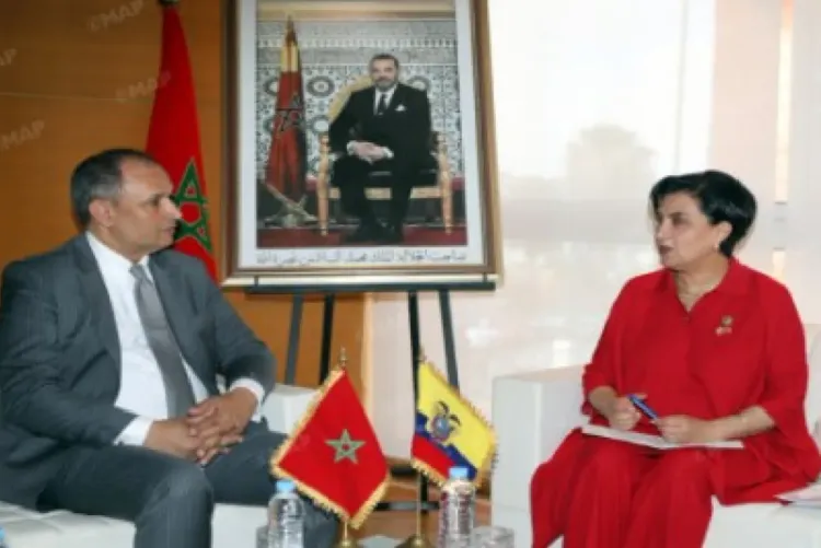 مباحثات مغربية-إكوادورية حول آفاق التعاون التجاري والصناعي الثنائي