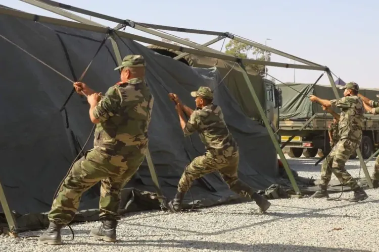 القوات المسلحة الملكية تقيم مستشفى ميداني طبي جراحي إضافي بإقليم تارودانت