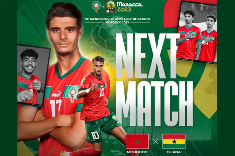 كأس إفريقيا U23: موعد مباراة المغرب غانا والقنوات الناقلة