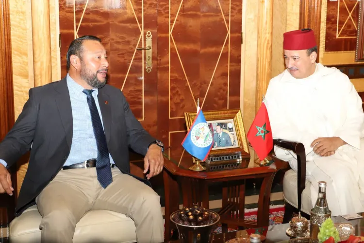 رئيس مجلس المستشارين يتباحث في الرباط مع وزير الفلاحة والأمن الغذائي والمقاولة بدولة بليز