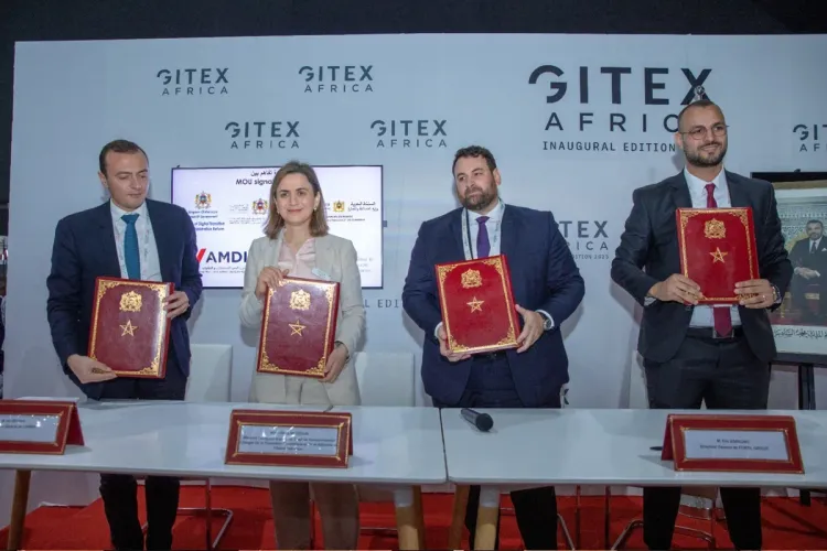 السيدة مزور تشرف على توقيع أربع مذكرات تفاهم في مجال ترحيل الخدمات على هامش معرض جيتكس إفريقيا 2023