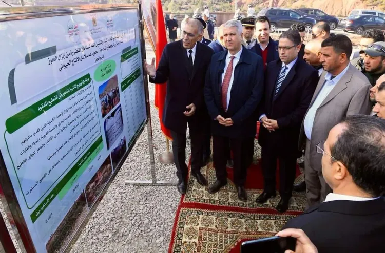 وزير الفلاحة يطلع على تقدم مشاريع إعادة تأهيل البنية التحتية للقطاع الفلاحي بإقليمي الحوز وشيشاوة