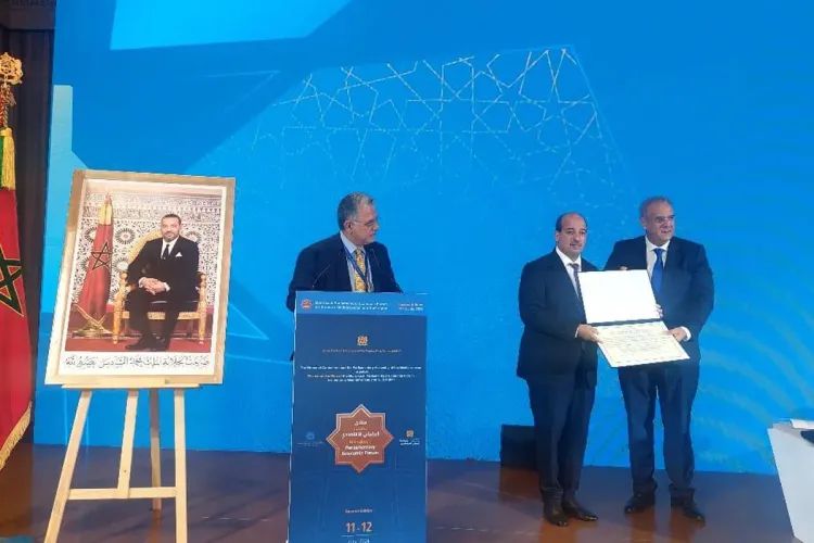 وكالة بيت مال القدس الشريف تتسلم جائزة التميز لبرلمان البحر الأبيض المتوسط