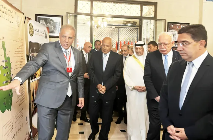 السيد ناصر بوريطة يفتتح معرضا لوكالة بيت مال القدس بالجامعة العربية بالقاهرة