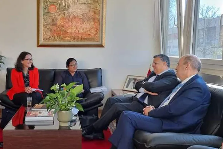 مباحثات السيد وهبي ورئيستي جمعية الوقاية من التعذيب ومبادرة اتفاقية مناهضة التعذيب بجنيف