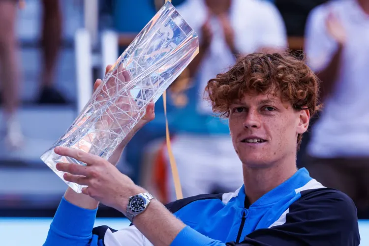 تصنيف كرة المضرب: سينر يرتقي إلى الوصافة بعد إحرازه لقب بطولة ميامي