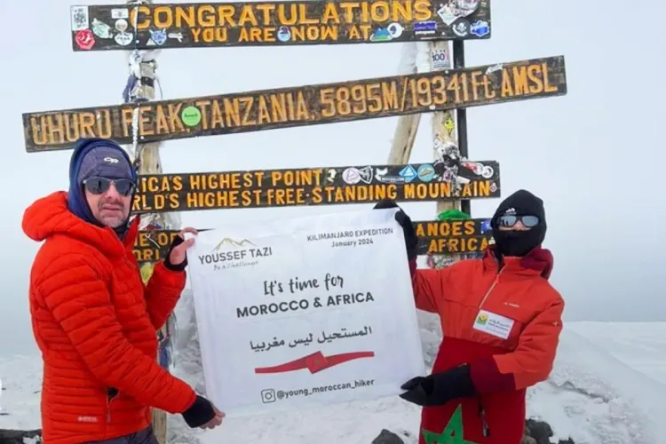 الطفل المغربي يوسف التازي ينجح في تسلق أعلى قمم أوروبا
