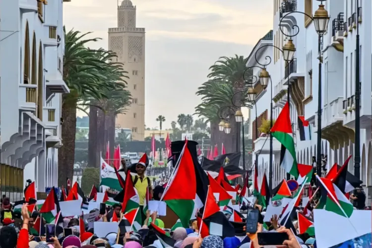 الرباط: تنظيم مسيرة تضامنية مع الشعب الفلسطيني