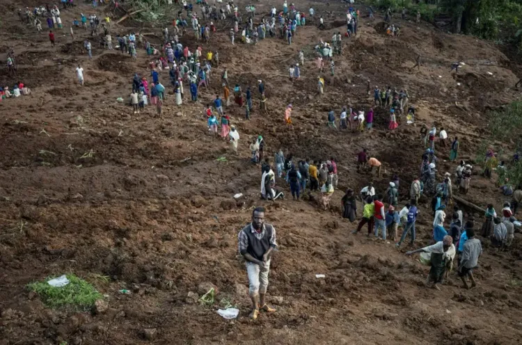 11 قتيلا على الأقل في انهيار أرضي جديد بجنوب إثيوبيا