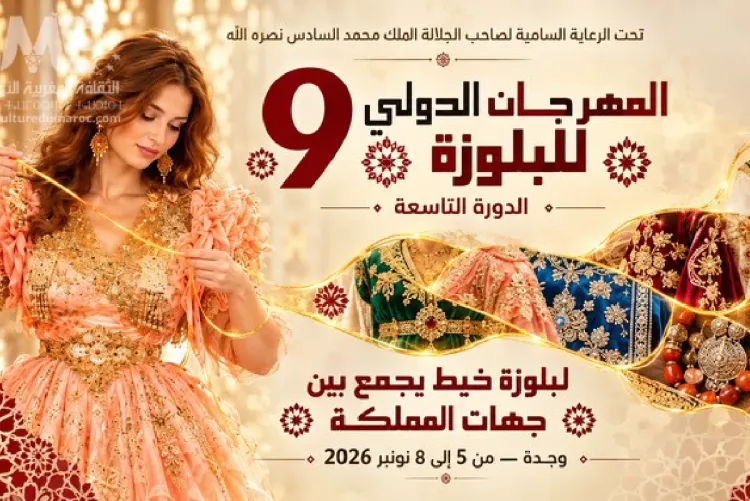 وجدة.. الدورة التاسعة للمهرجان الدولي للبلوزة من 5 إلى 8 نونبر المقبل