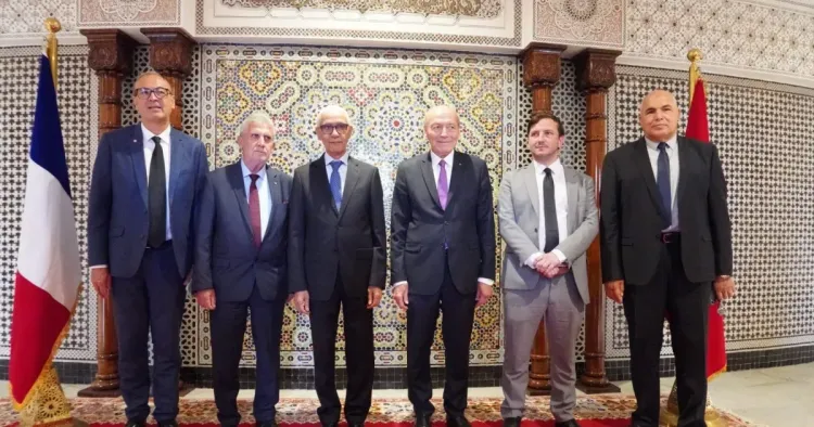 السيد الطالبي العلمي يتباحث مع وفد من أعضاء مكتب المنتدى البرلماني لرؤساء لجان الخارجية والدفاع بالبرلمانات الإفريقية