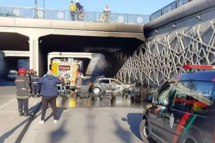 مصرع شخصين حرقا في حادث سير مأساوي بطنجة