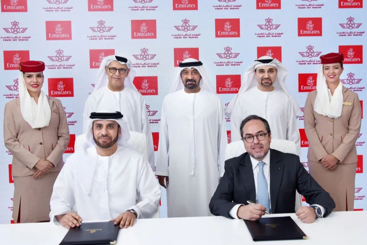 الخطوط الملكية المغربية وطيران الإمارات تطلقان شراكة بالرمز