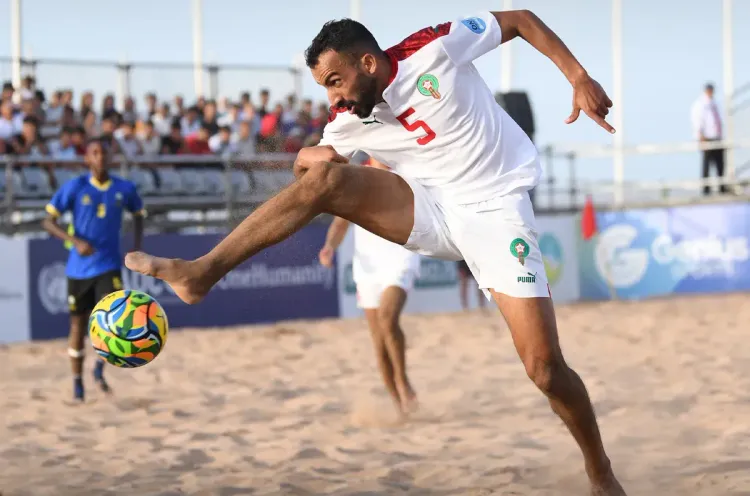 كأس الدار البيضاء الدولية لكرة القدم الشاطئية: المنتخب المغربي يفوز على نظيره التنزاني