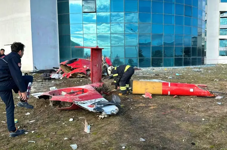 تركيا..مصرع أربعة أشخاص في حادث تحطم طائرة مروحية في مدينة مغلة