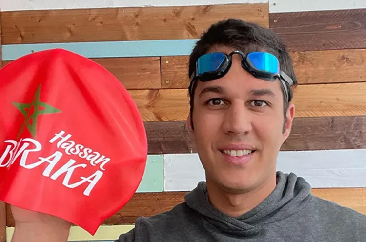 حسن بركة أول سباح مغربي ينجح في عبور قناة المانش