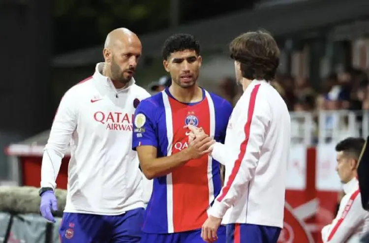 الدوري الفرنسي.. حكيمي يستأنف تداريبه بشكل فردي بعد الإصابة (النادي)