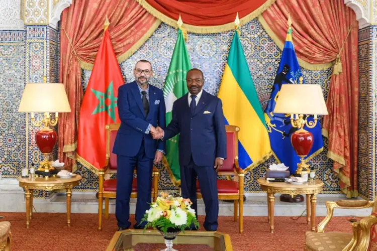 برقية تهنئة إلى جلالة الملك من رئيس جمهورية الغابون بمناسبة عيد الاستقلال