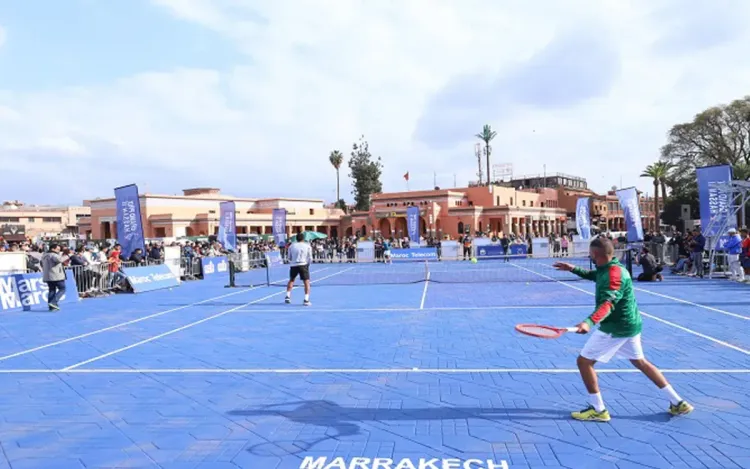 جائزة الحسن الثاني الكبرى للتنس: مباراة استعراضية بساحة جامع الفنا