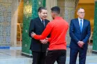 Sur Hautes Instructions de SM le Roi, SAR le Prince Moulay Rachid reçoit les membres de l’Équipe nationale de football, finaliste de la CAN Maroc-2025