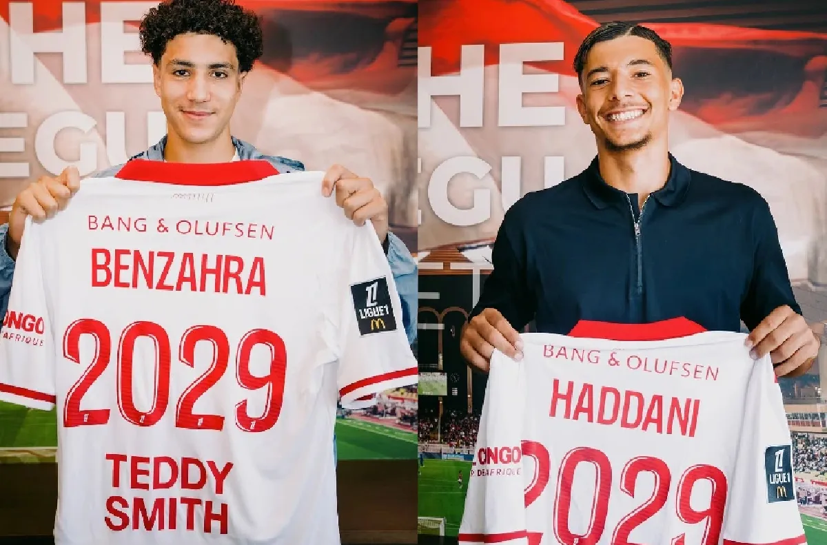 Ligue 1: Les Marocains Safouane Benzahra et Nahël Haddani signent leur premier contrat pro à Monaco