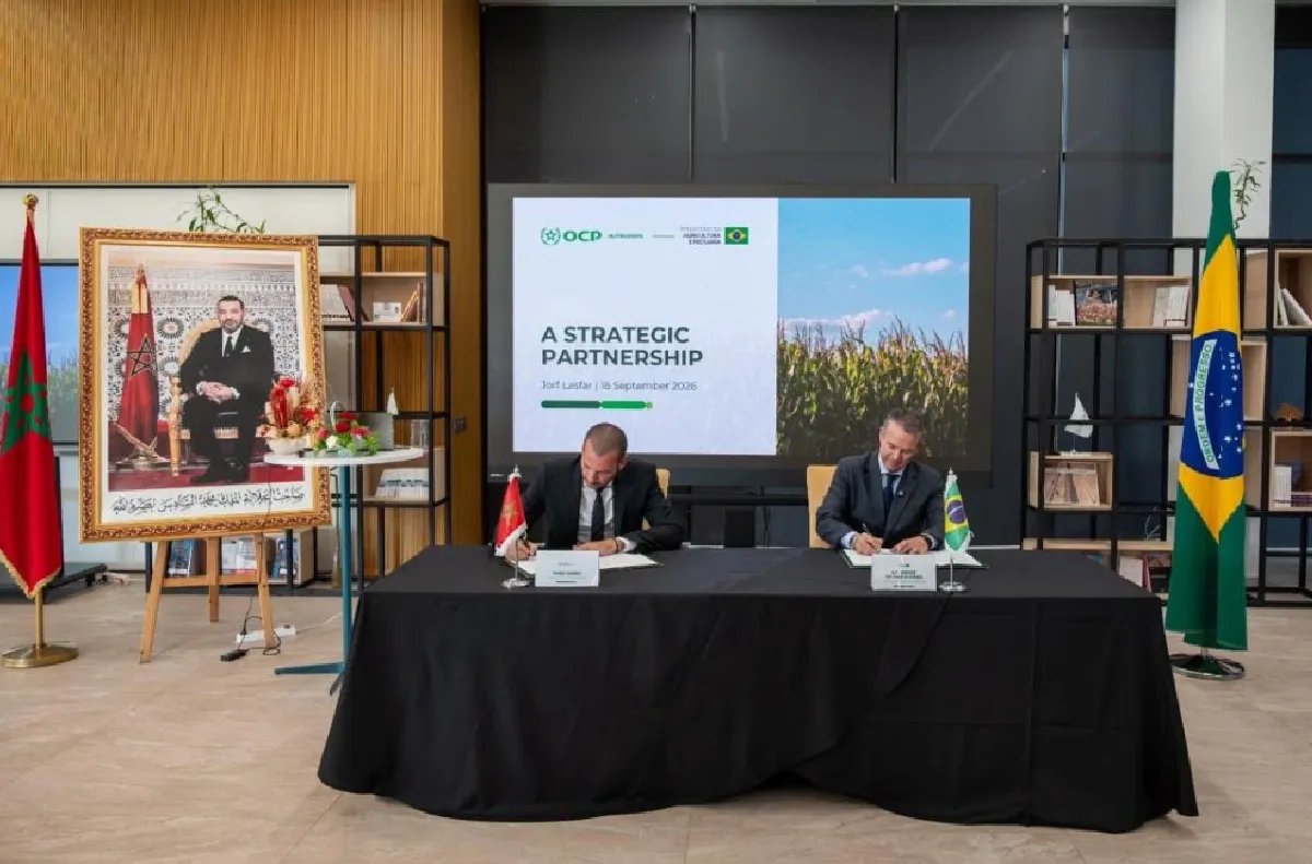 OCP Nutricrops : signature d'un MoU pour renforcer l’approvisionnement du marché brésilien en engrais de 3,8 Mt sur la période 2026-2027