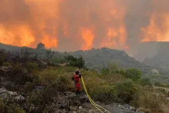 Espagne: près de 2.200 hectares ravagés par un incendie près de la Costa Brava