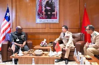 L'Inspecteur Général des FAR s'entretient avec le Chef d'Etat-Major des Forces Armées du Liberia