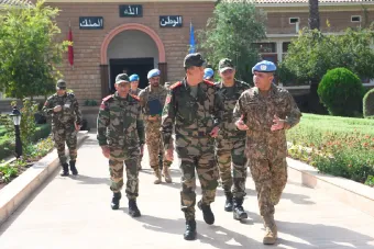 L'Inspecteur Général des FAR reçoit le nouveau Commandant de la Force de la Mission des Nations Unies dans les provinces Sud du Royaume