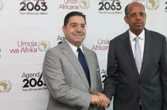 New York : M. Bourita s'entretient avec le président de la Commission de l’Union africaine