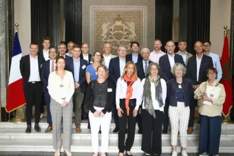 M. Talbi El Alami s'entretient avec une délégation de responsables d’entreprises françaises