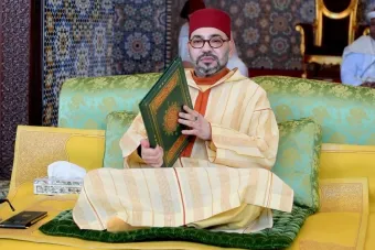 SM le Roi, Amir Al-Mouminine, préside au Palais Royal de Rabat une veillée religieuse en commémoration de Laylat Al-Qadr bénie