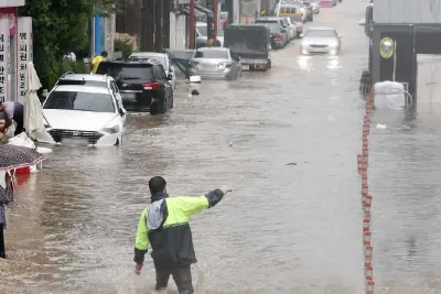 Corée: au moins 10 morts et 9 disparus dans des pluies torrentielles et des glissements de terrain