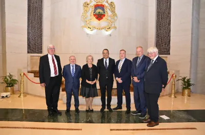 Chambre des conseillers : M. Haddad s'entretient avec une délégation de l'Association des anciens parlementaires irlandais