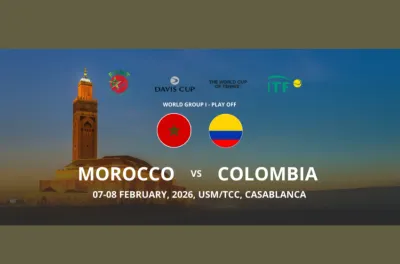 Coupe Davis de tennis: Le Maroc affronte la Colombie les 7 et 8 février à Casablanca pour une place dans le Groupe mondial I