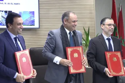 Signature de 04 conventions pour accompagner les étudiants et les lauréats de l'Ecole Arts et Métiers de Rabat