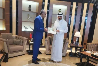 M. Hammouchi s’entretient avec le Chef du Service de sécurité de l'État du Qatar
