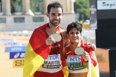 Athlétisme: l'Espagne remporte le relais mixte de marche