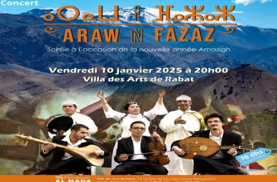 Rabat : le groupe musical "Araw N Fazaz" attendu vendredi à la Villa des arts