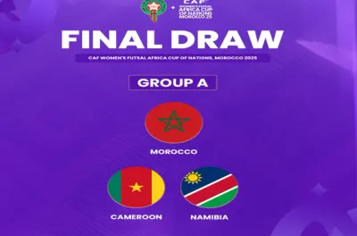 CAN féminine de futsal (Maroc-2025): la sélection marocaine dans le groupe A avec le Cameroun et la Namibie