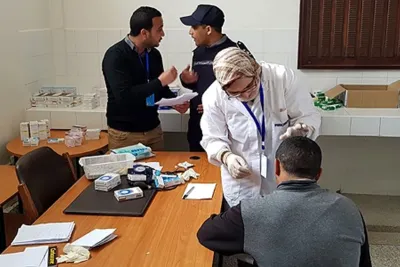 Campagne médicale et ftour collectif pour les détenus de la prison locale de Benhmed