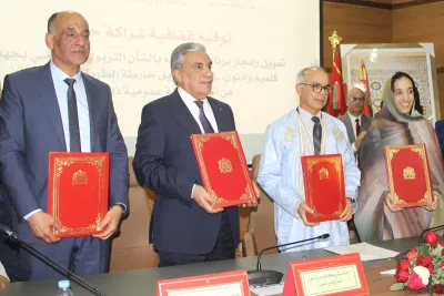 Signature d'une convention pour le développement des secteurs de l'enseignement et du sport dans la région Guelmim-Oued Noun