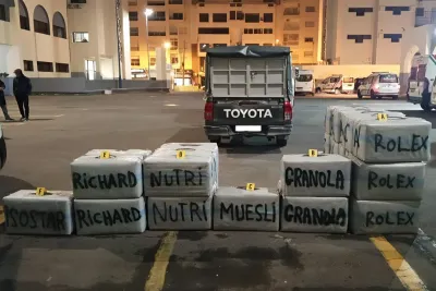 Casablanca: Mise en échec d'une tentative de trafic international de drogue et saisie de 6,55 tonnes de Chira