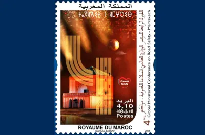 4ème Conférence ministérielle mondiale sur la sécurité routière : Barid Al-Maghrib émet un timbre-poste commémoratif
