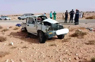 Algérie: Cinq morts et deux blessés dans un accident de la route