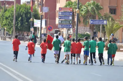 Guelmim : Lancement de la 10e étape de la course symbolique de relais de la Marche Verte