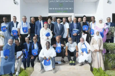 Réception en l'honneur des champions sportifs se rendant en pèlerinage grâce la Haute Sollicitude Royale