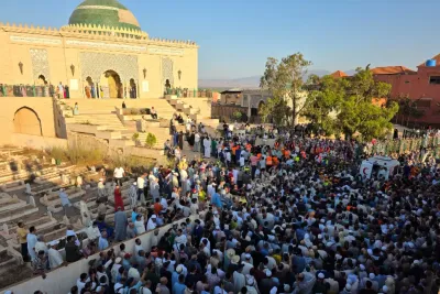 Obsèques à Madagh du Cheikh de la Tariqa Qadirya Boutchichia, Jamal Eddine Al Qadiri Boutchich