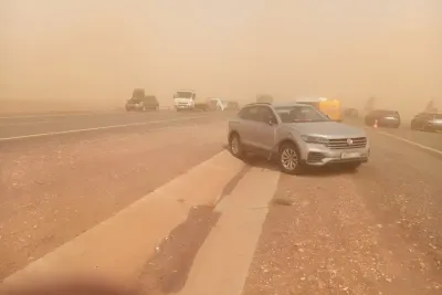 Rafales de vent et chasse-poussières : ADM appelle les usagers d'autoroutes à faire preuve de vigilance