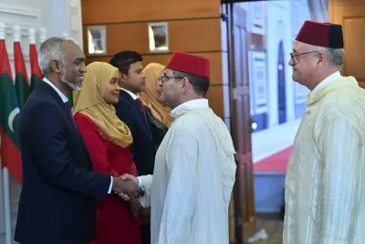 MM. Yazourh et Maliki représentent le Maroc à la cérémonie d'investiture du nouveau Président des Maldives